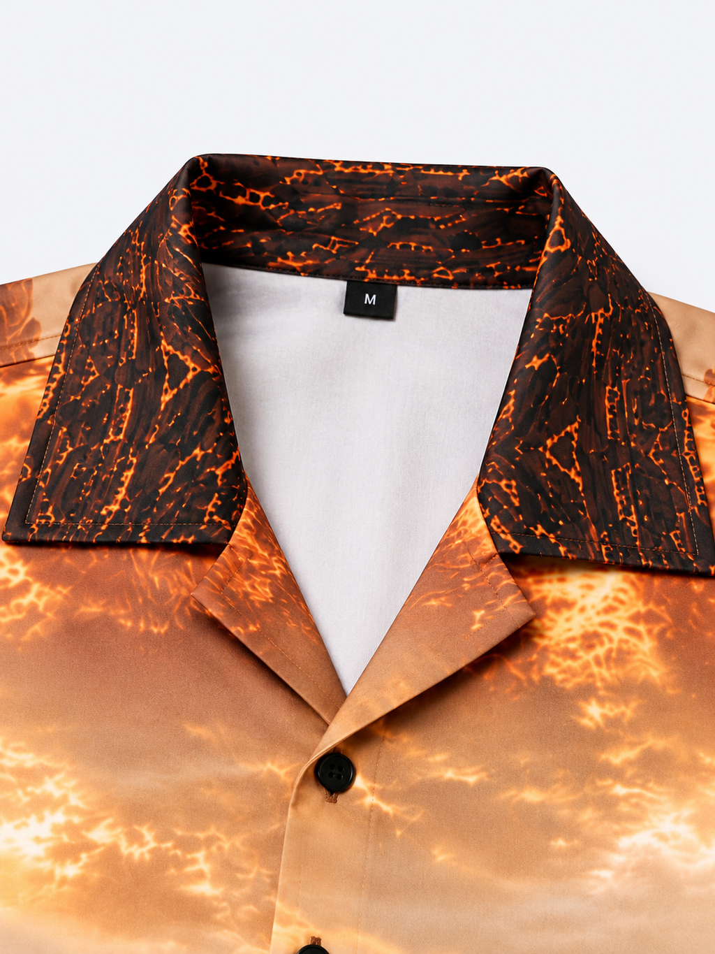 Sunset Graphic Printed Cuban Collar Shirt – Agent Sparrow