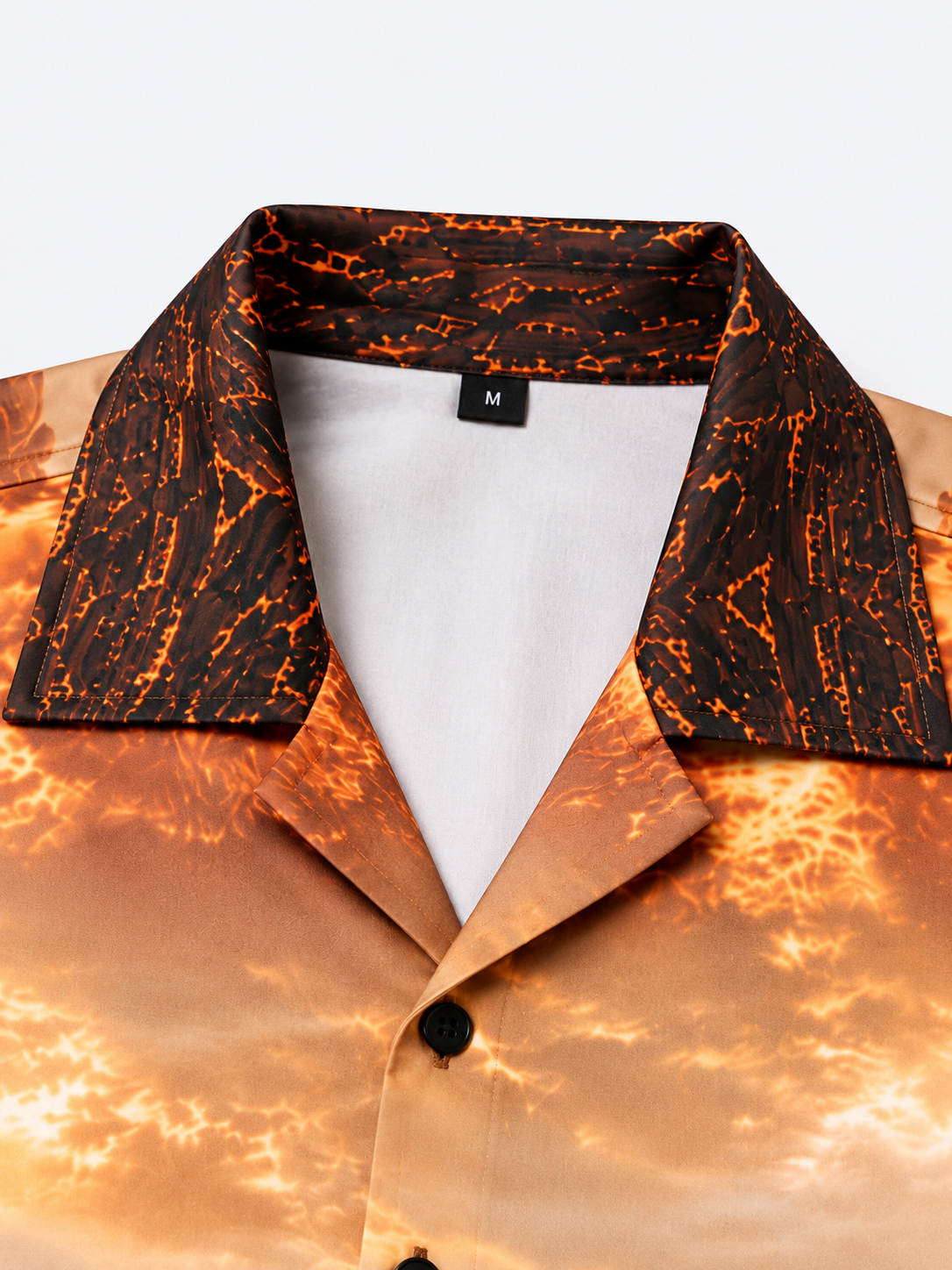 Sunset Graphic Printed Cuban Collar Shirt – Agent Sparrow