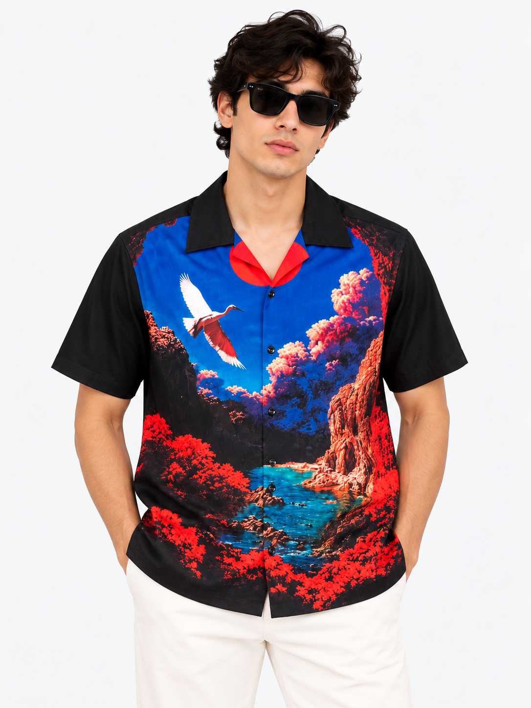 Japanese Landscape Printed Shirt – Agent Sparrow